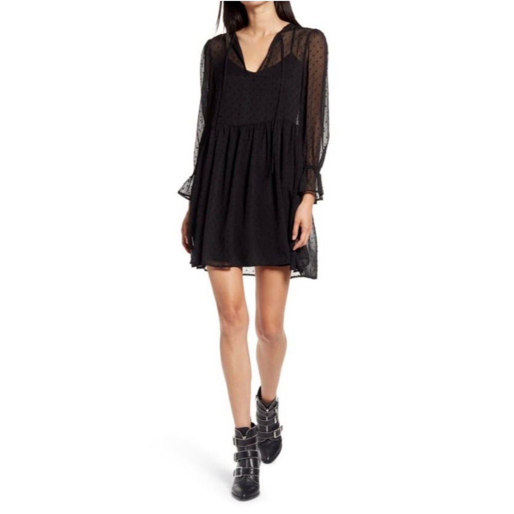 WAYF black mini dress